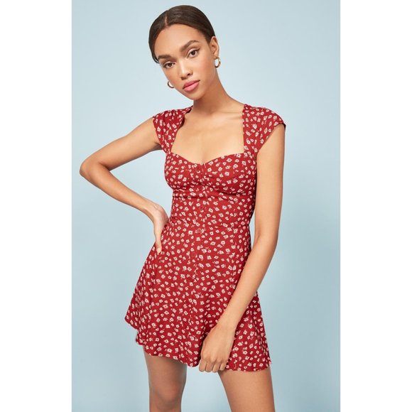 New REFORMATION Cheri Mini dress - Picture 2 of 9